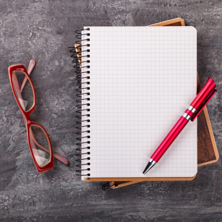 Notebook with pen.Business Concept